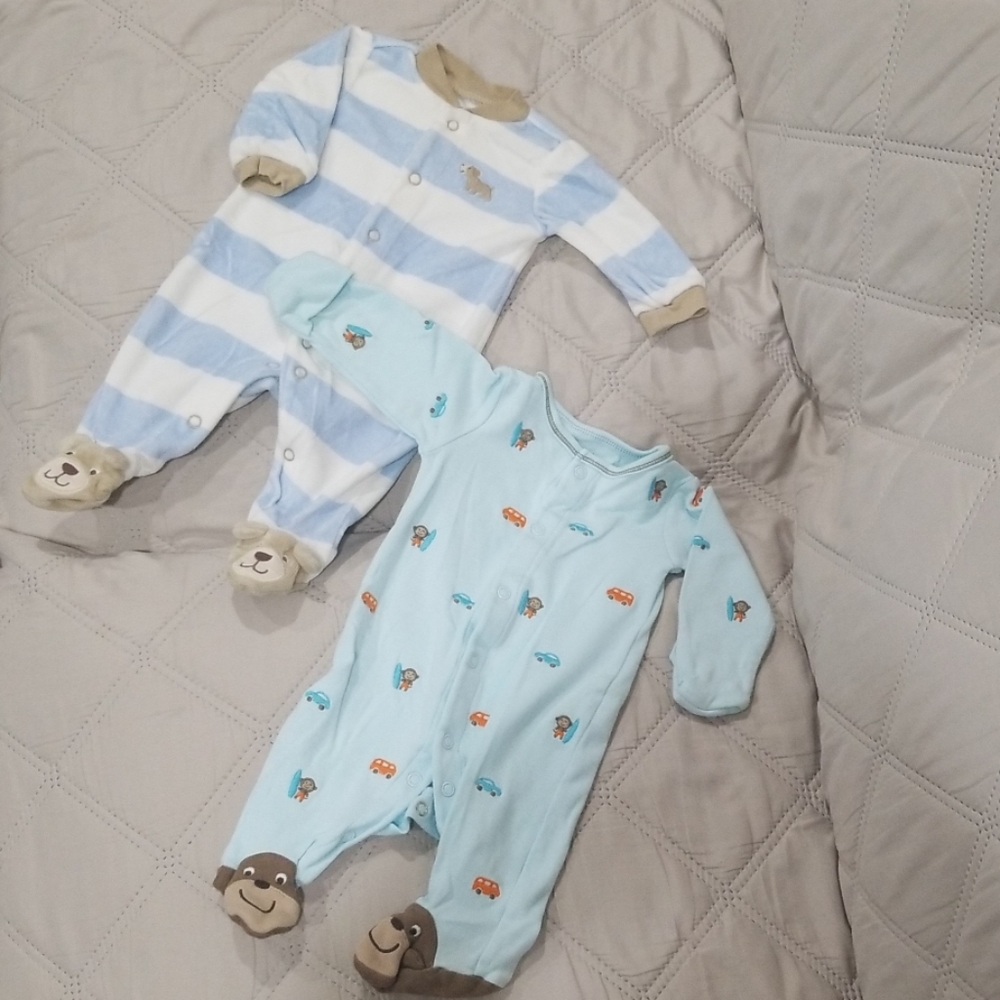 Carter's Newborn Boy Sleepers Set of 2